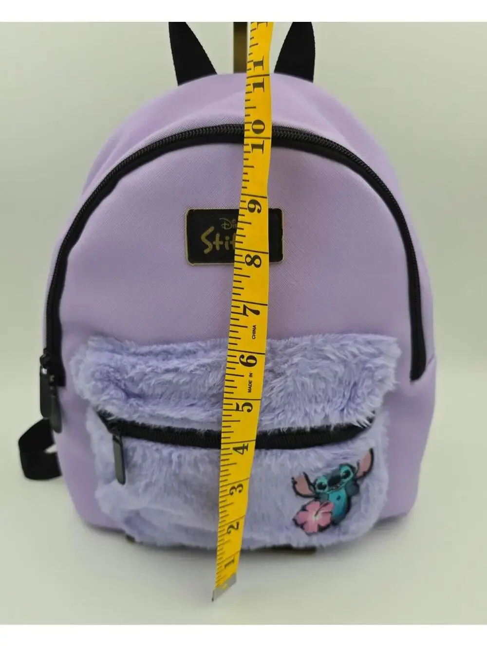 Disney Stitch Mini Backpack Purple Plush Pocket Lilo & Stitch 10